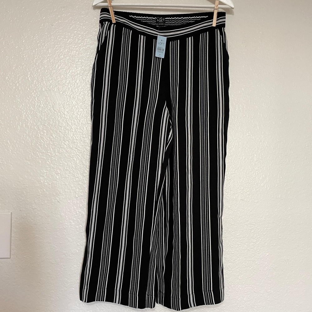 Loft Wide Leg Ankle Pants MP NWT